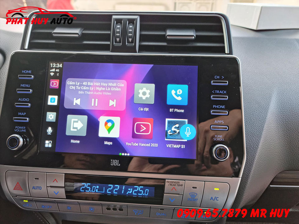 Android box cho Toyota Prado 2022
