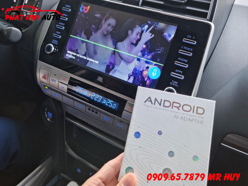 Android box cho Toyota Prado 2022