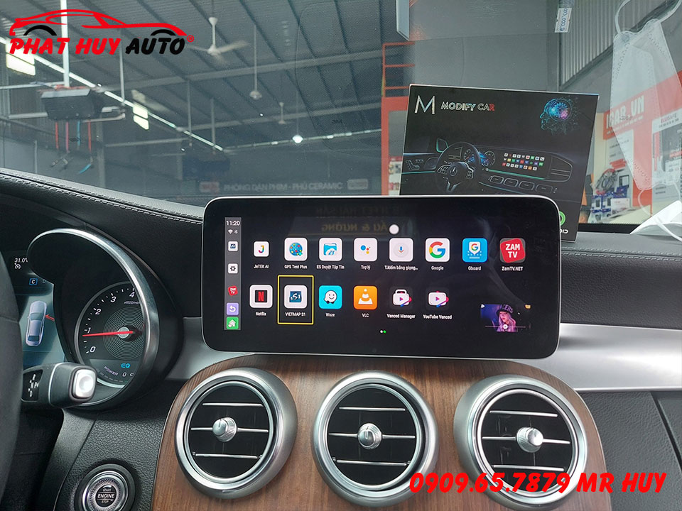 Android Box lắp cho Mercedes C200