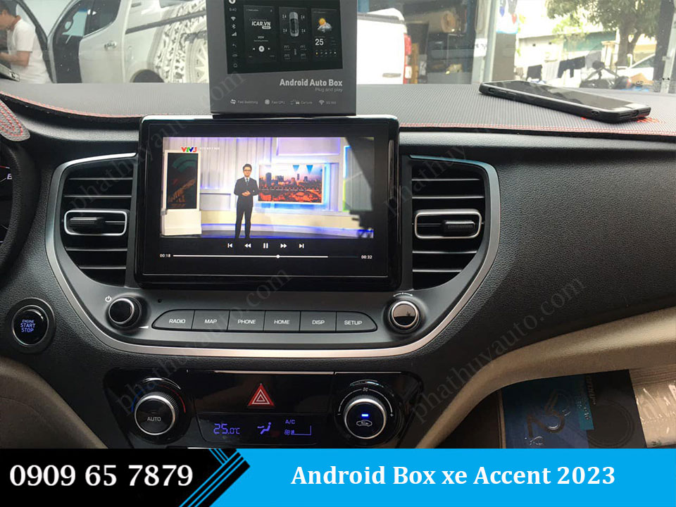 Android Box ô tô Accent 2023