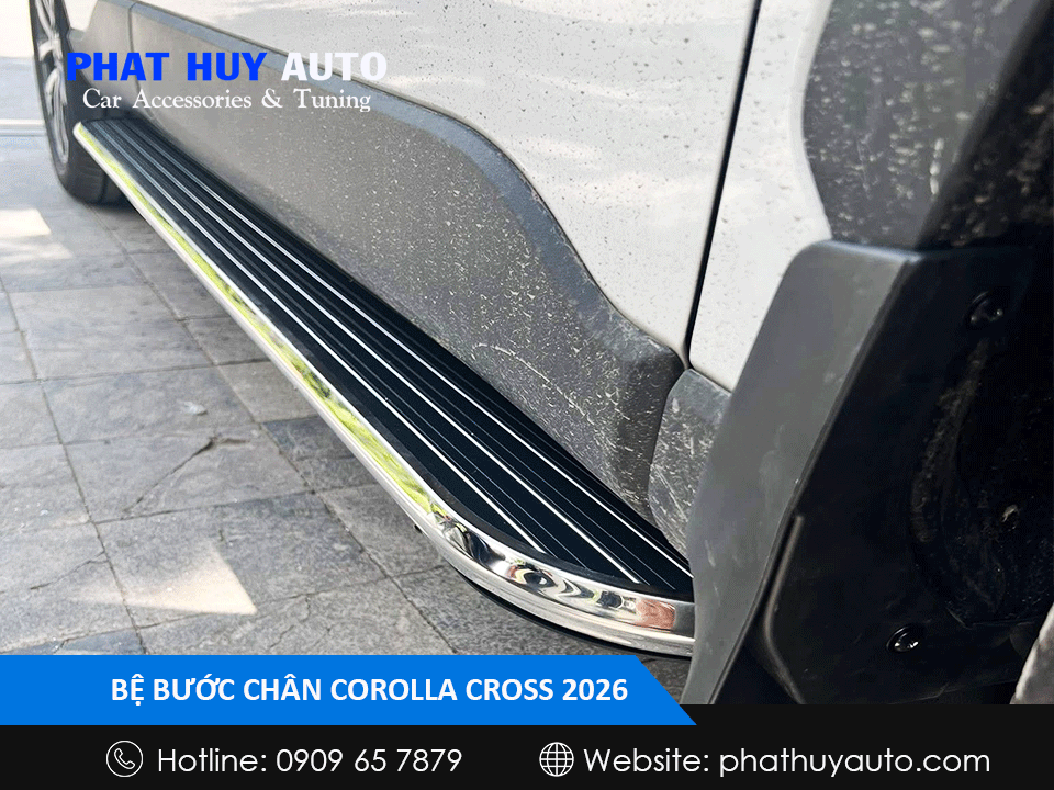Bệ bước chân Corolla Cross 2026