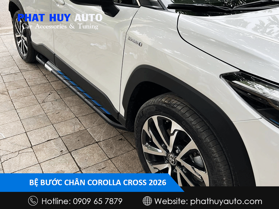 Bệ bước chân Corolla Cross 2026