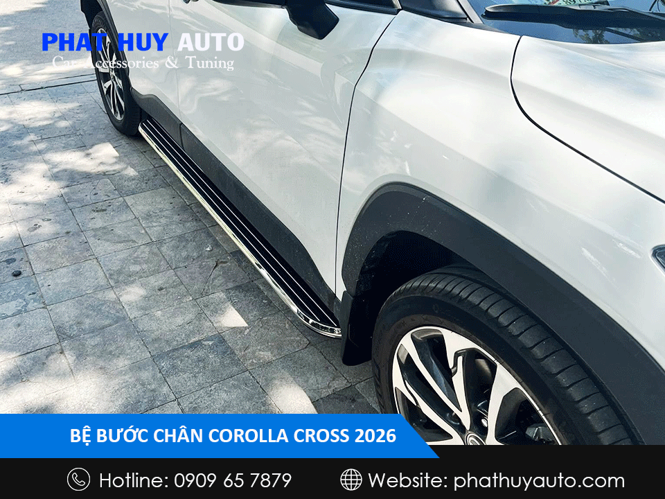 Bệ bước chân Corolla Cross 2026