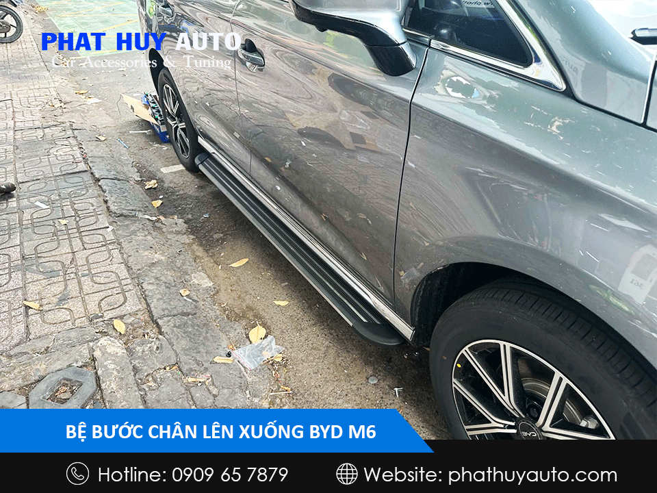 Bệ bước lên xuống BYD M6