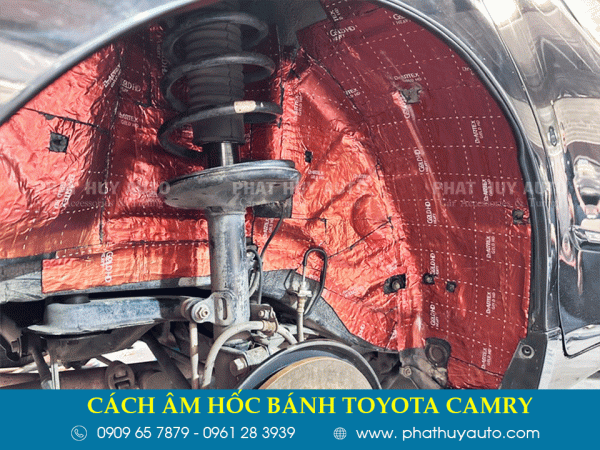 Cách âm hốc bánh Toyota Camry