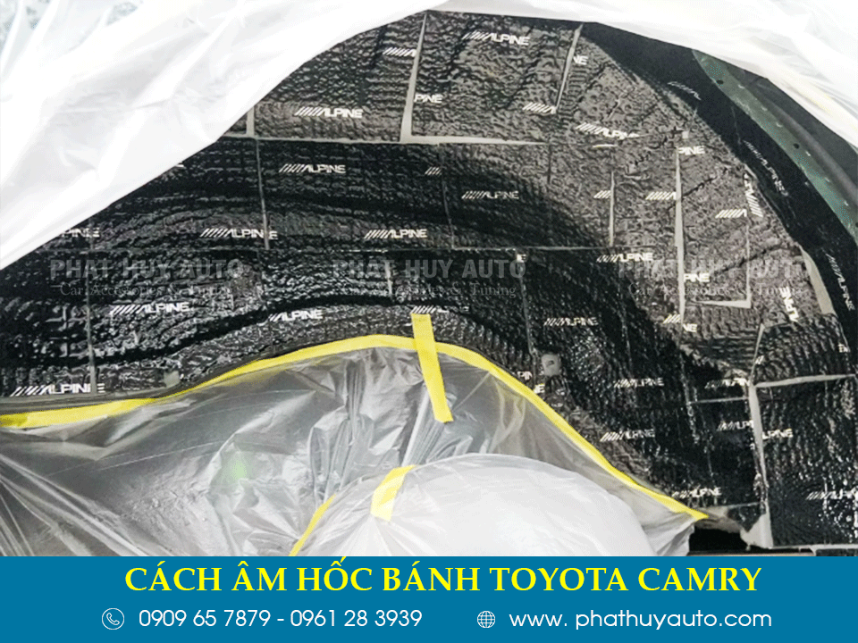 Cách âm hốc bánh Toyota Camry