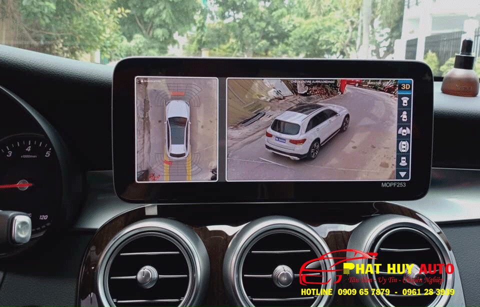 Camera 360 độ Mercedes GLC200 2021