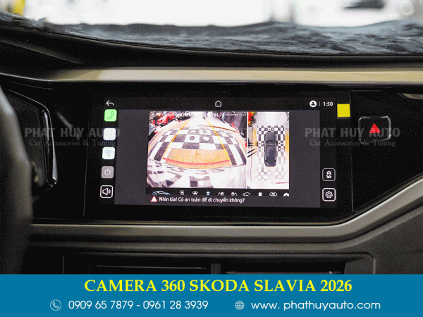 Camera 360 xe Skoda Slavia 2026