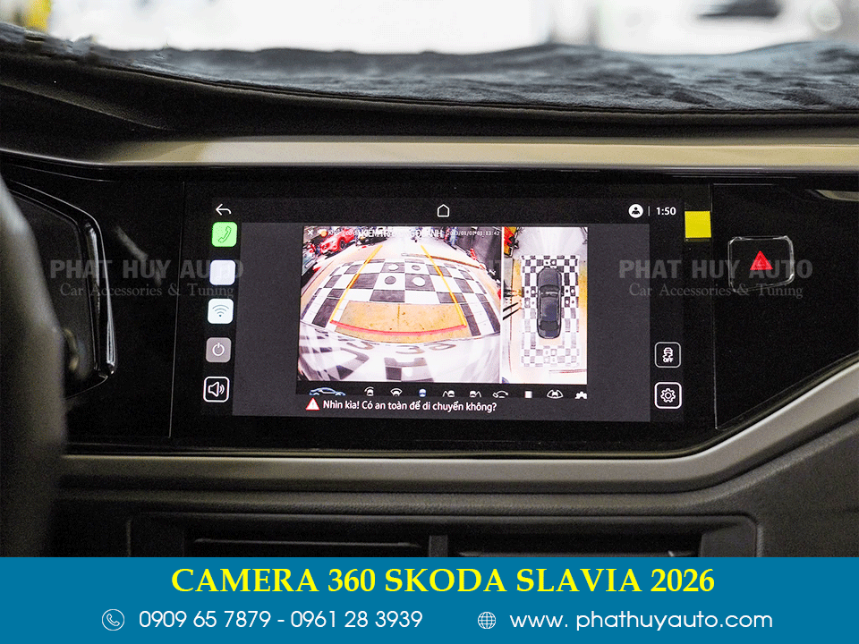Camera 360 xe Skoda Slavia 2026