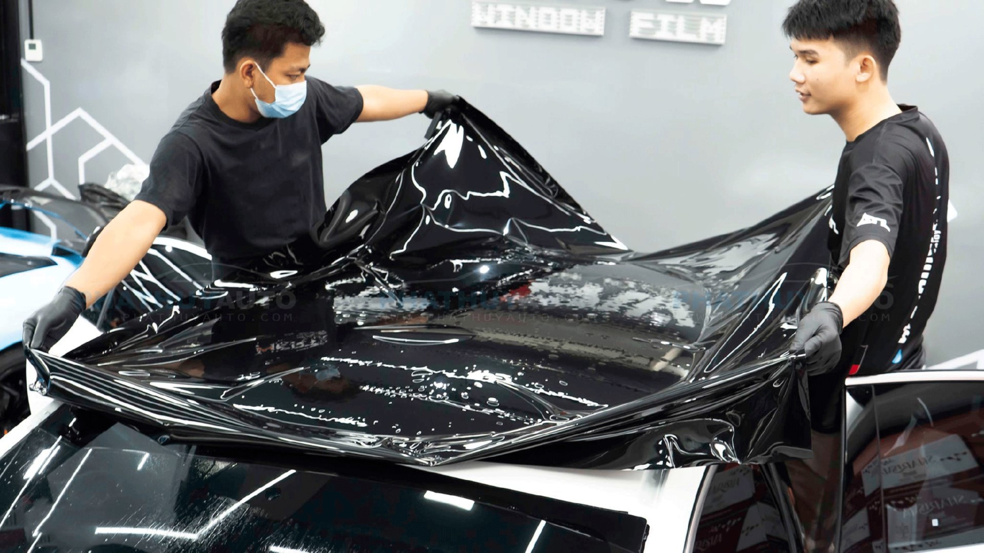 Dán nóc đen Mercedes A200 2021