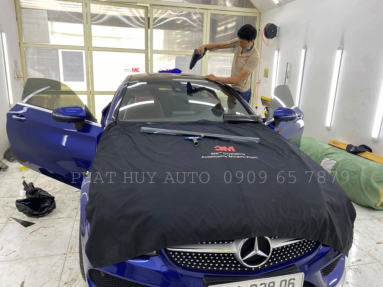 Dán Phim Cách Nhiệt Mercedes C300