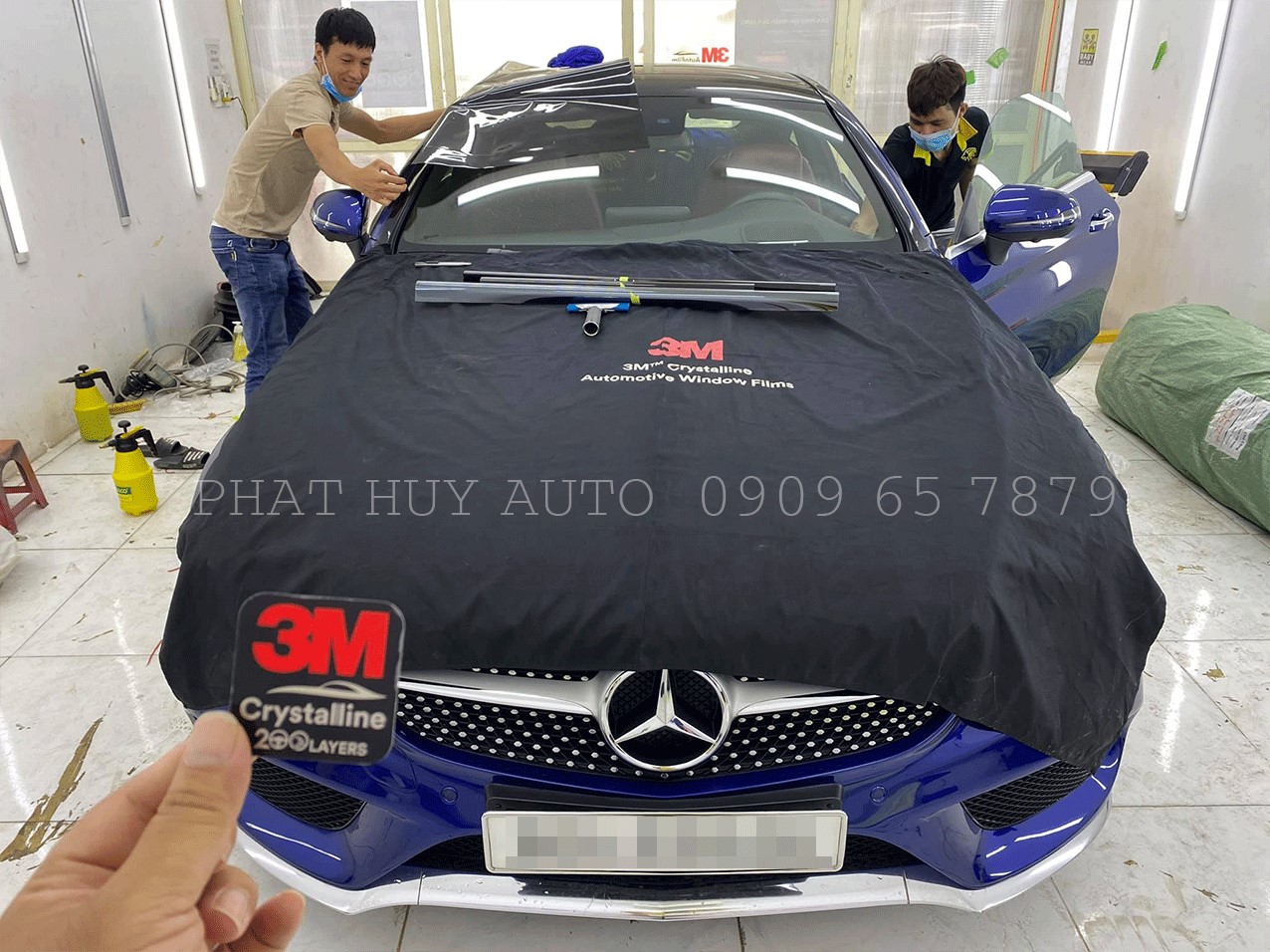 Dán Phim Cách Nhiệt Mercedes C300