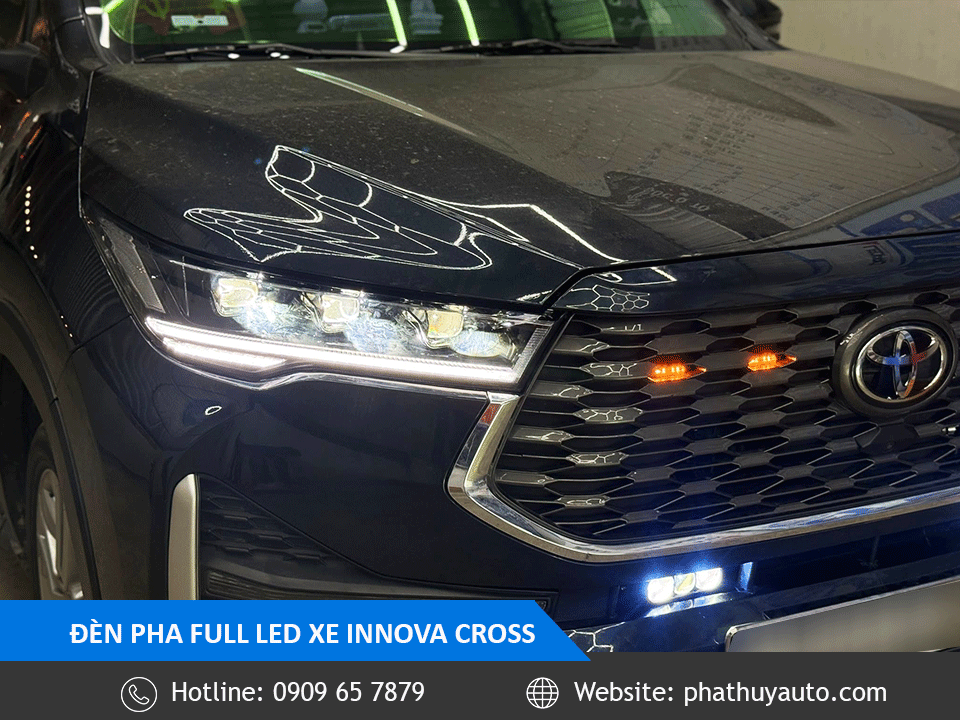 Đèn pha nguyên cụm Innova Cross