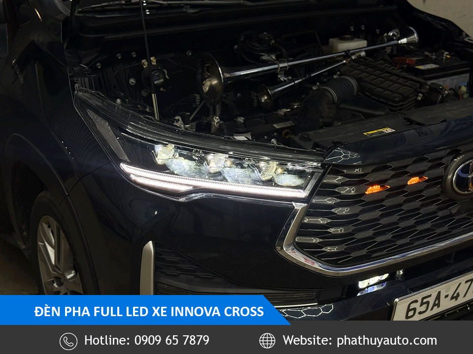 Đèn pha nguyên cụm Innova Cross