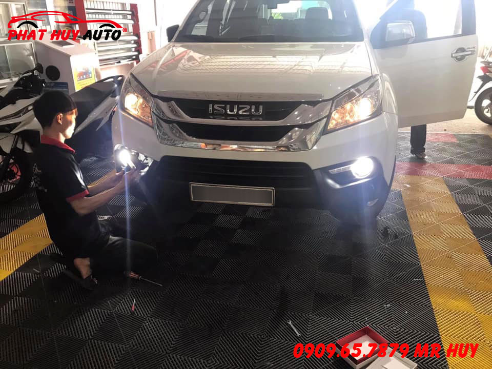 Độ bi gầm cho Isuzu Mux