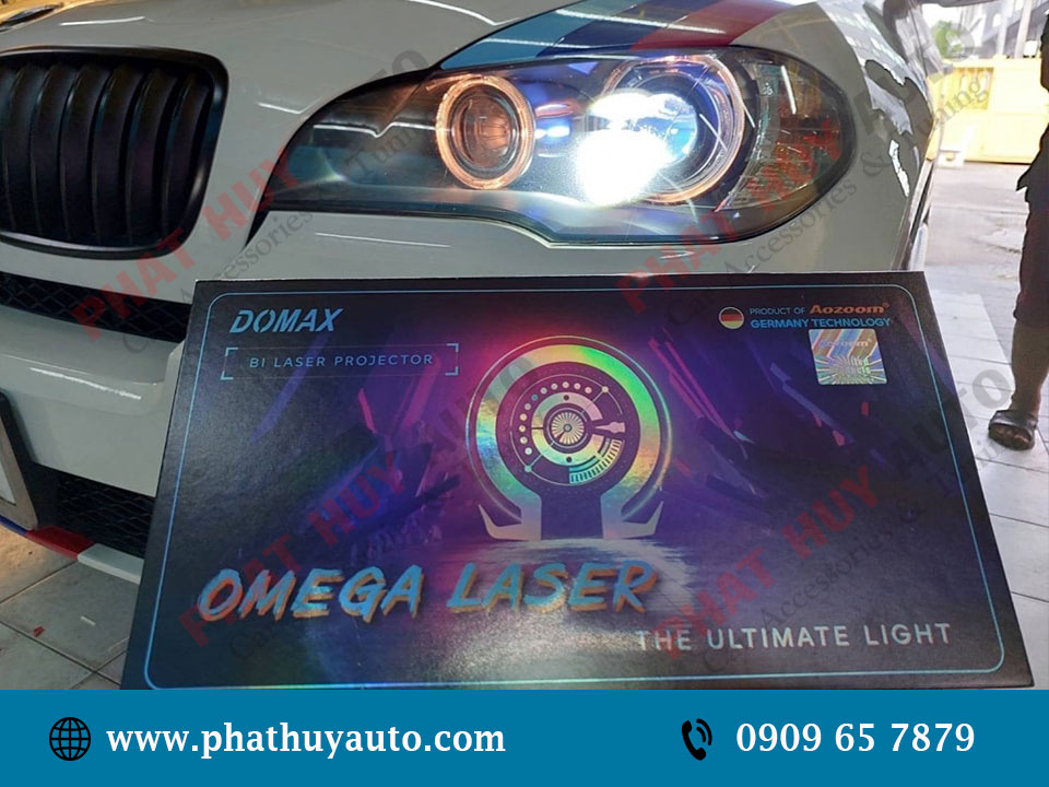 Độ Bi Laser Omega Domax cho BMW X5