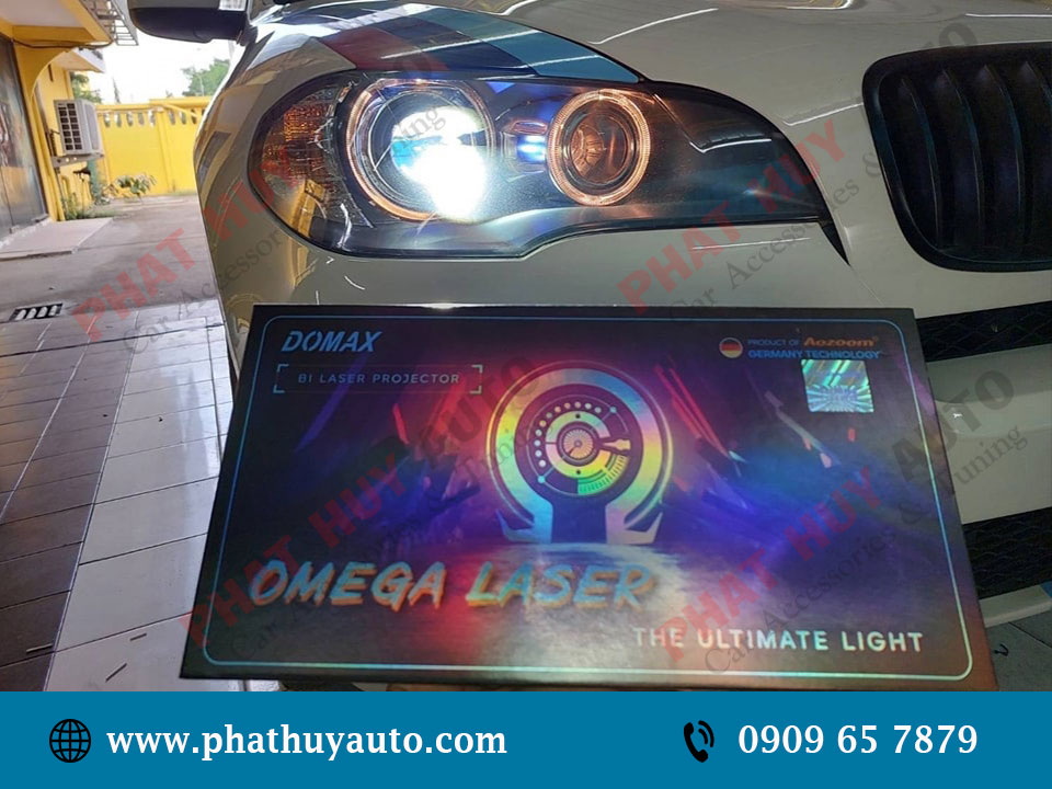 Độ Bi Laser Omega Domax cho BMW X5