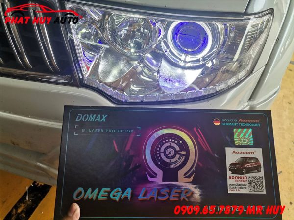 Độ Bi LED Domax Omega Laser Pajero Sport