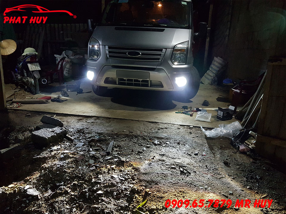 Độ Bi Led Gầm Ford Transit