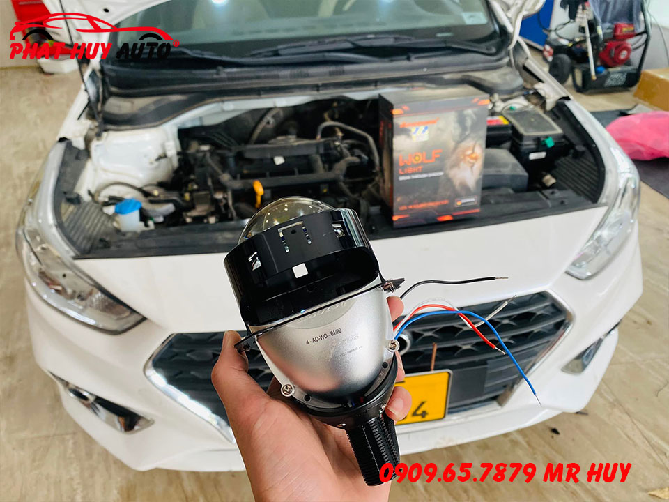 Độ Bi led Wolf Light Hyundai Accent