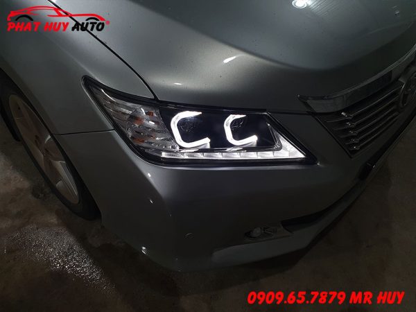 Độ cụm đèn pha Camry 2014 mẫu BMW