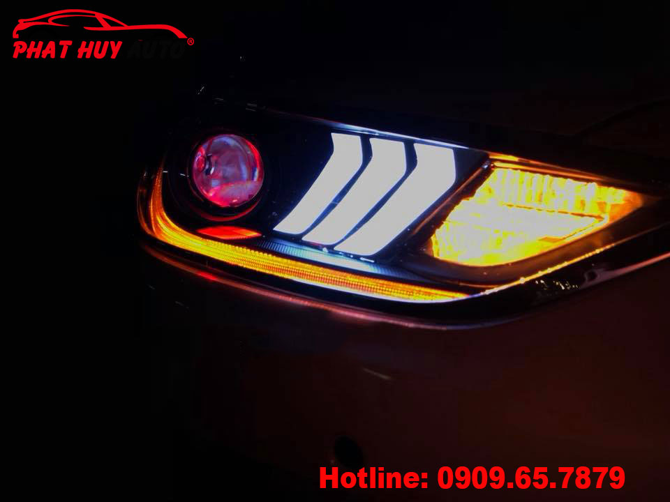 Độ cụm đèn pha Elantra 2017