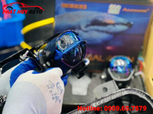 Độ đèn Bi Laser Aozoom Megalodon Ford Explorer