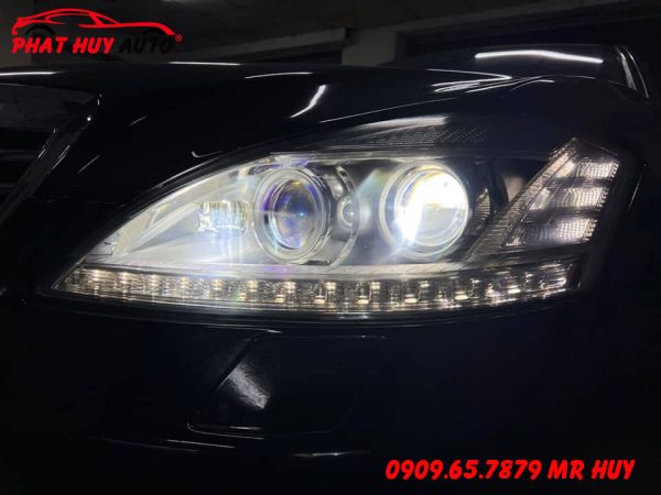 Độ Đèn Bi Laser Jaguar cho Mercedes S500