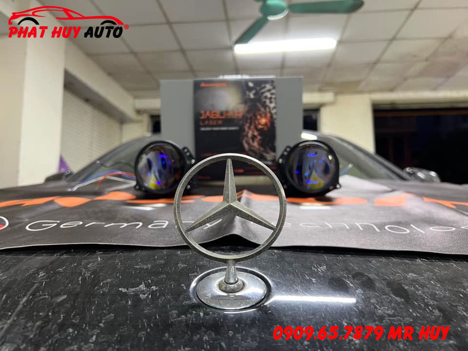 Độ Đèn Bi Laser Jaguar cho Mercedes S500