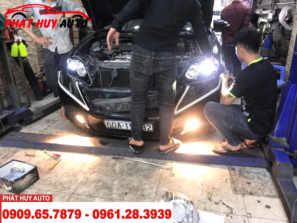 Độ đèn bi led Camry 2015