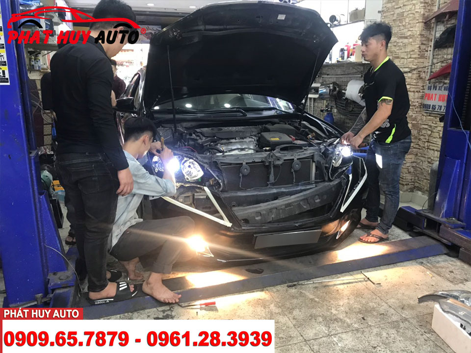 Độ đèn bi led Camry 2015