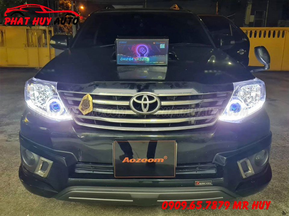 Độ đèn Bi Led cho Fortuner 2015
