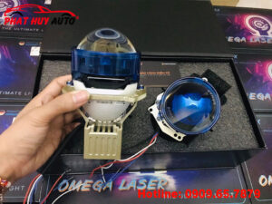 Độ đèn Bi LED Domax Omega Laser Kia Sedona