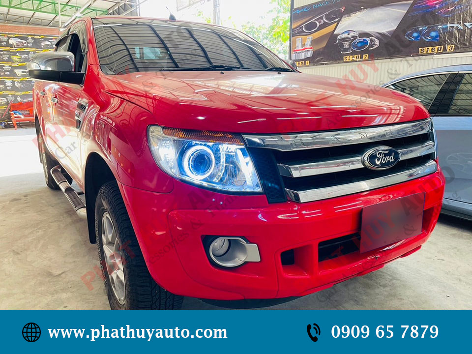 Độ đèn Bi Led Ford Ranger 2013