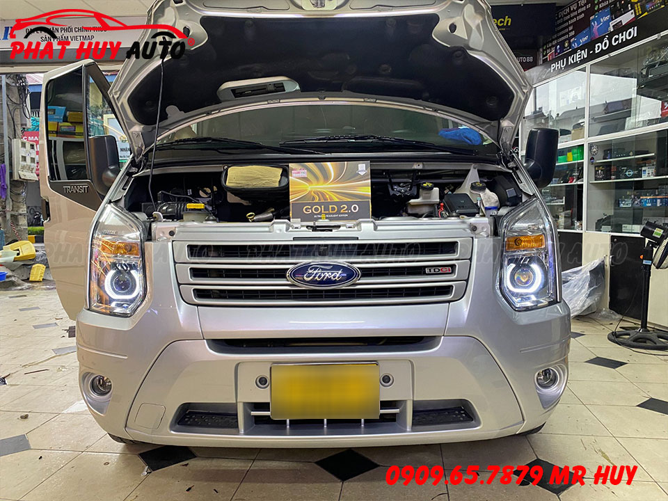 Độ đèn Bi Led Ford Transit
