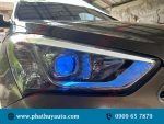 Độ đèn bi led Santafe 2014