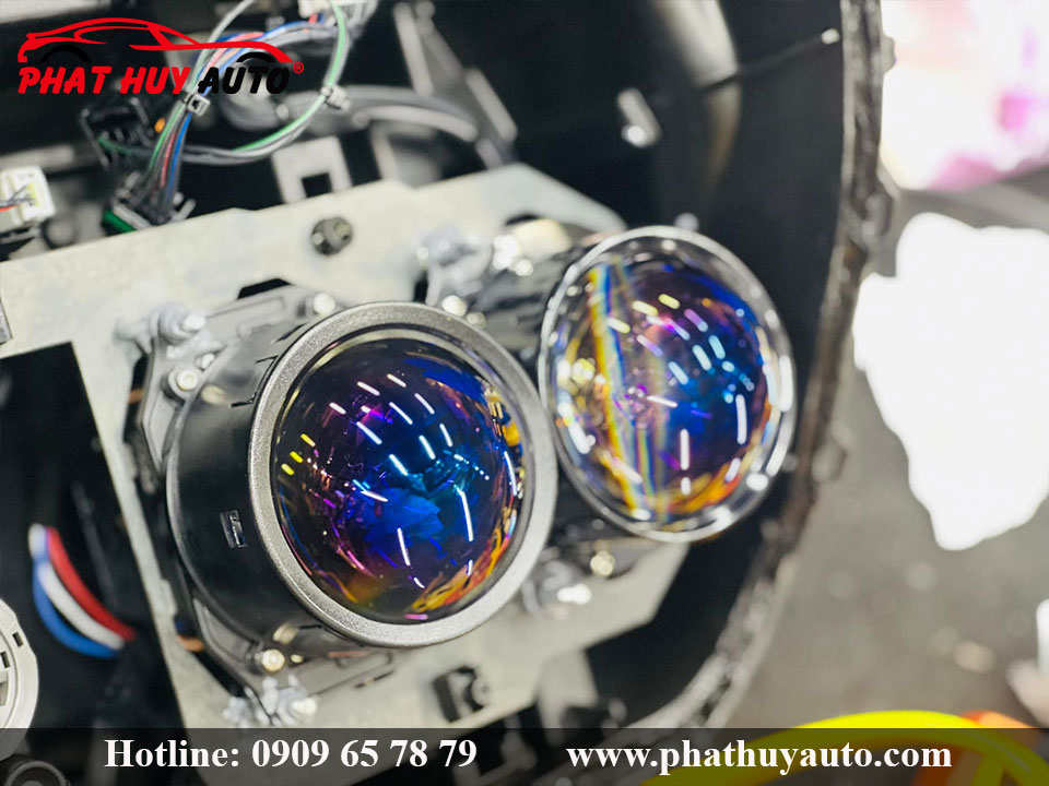 Độ đèn bi led Santafe 2020