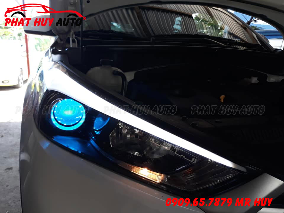 Độ đèn bi led Tucson 2018