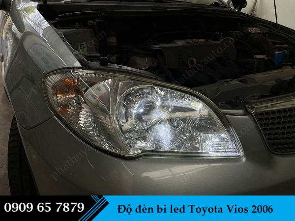 Độ đèn bi led Vios 2006