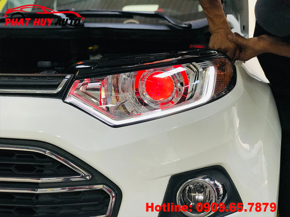 Độ đèn bi LED Wolf Light cho Ecosport