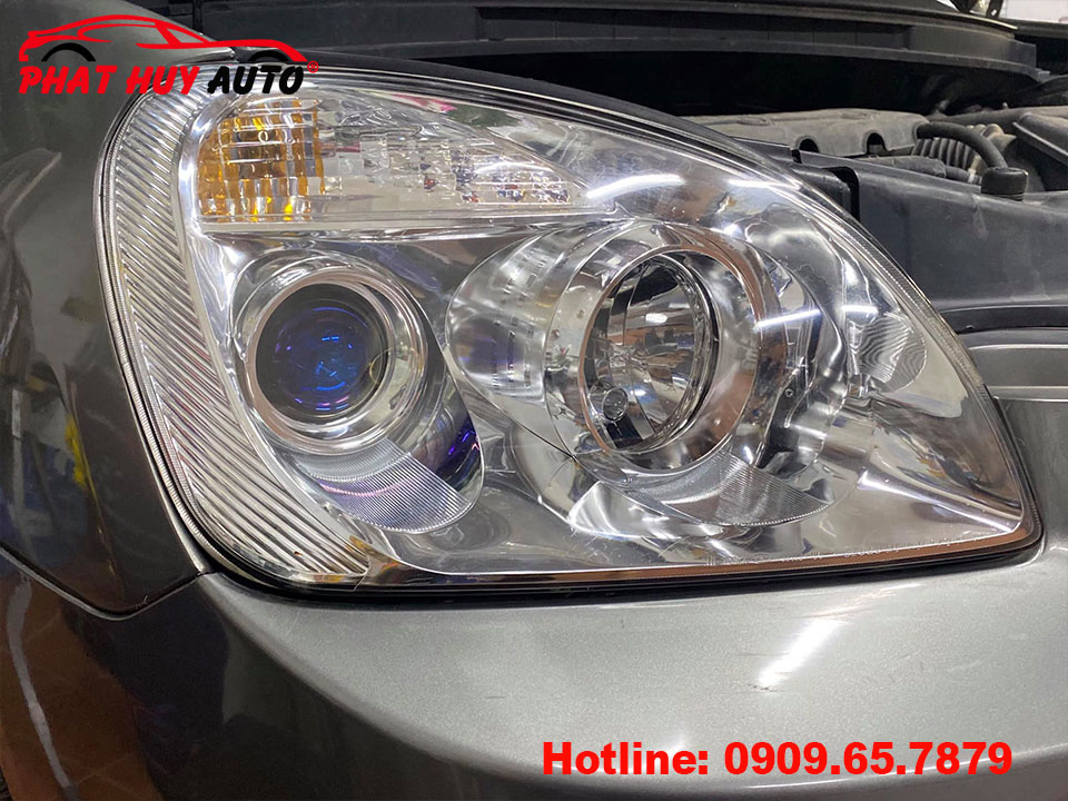 Độ Đèn bi led Wolf Light xe Kia Carens