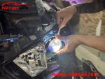 Độ đèn bi led xe Ssangyong Tivoli