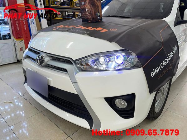 Độ đèn bi led xe Yaris 2016