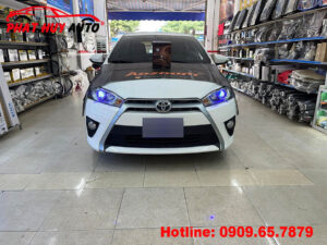 Độ đèn bi led xe Yaris 2016