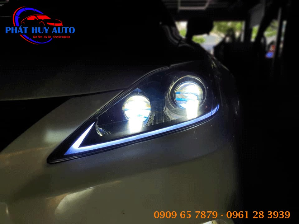 Độ đèn cho xe Lexus IS250C
