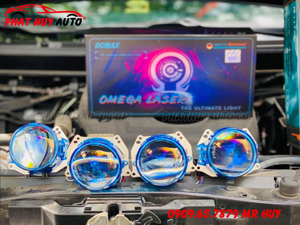 Độ đèn cho xe Santafe 2021