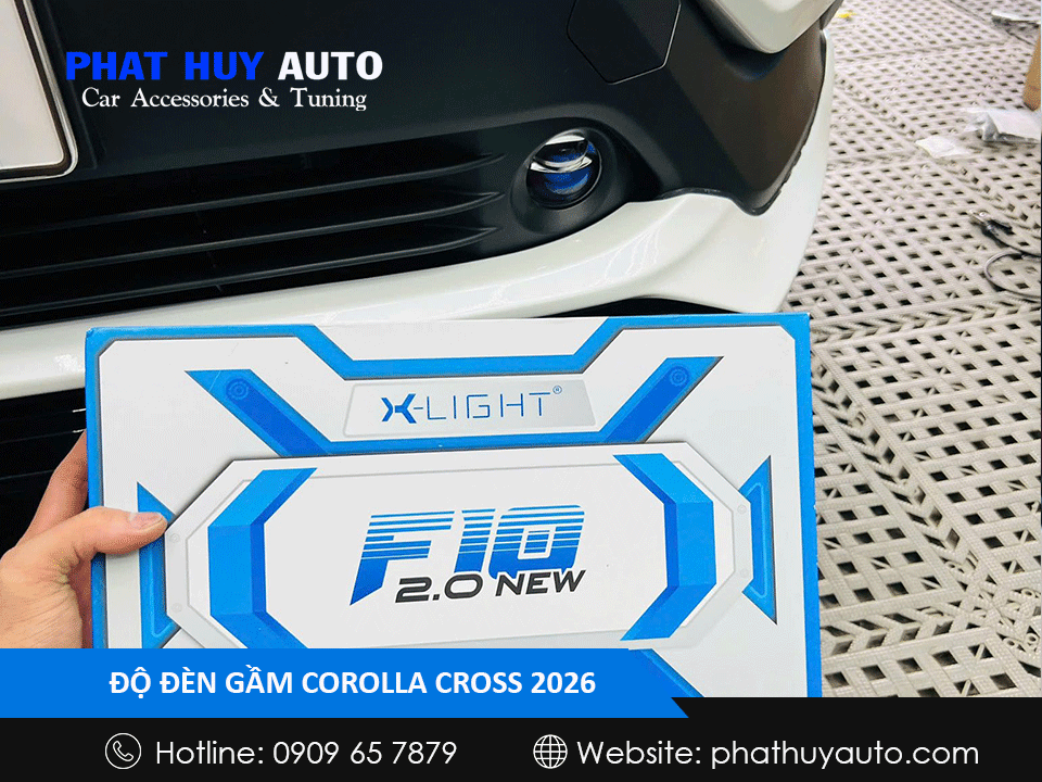 Độ đèn gầm Corolla Cross 2026