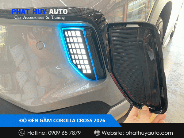Độ đèn gầm Corolla Cross 2026