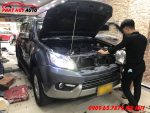 Độ đèn gầm xe isuzu Mux
