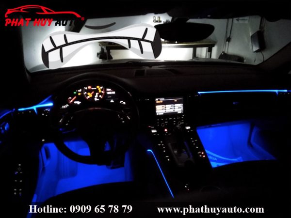 Độ đèn led nội thất Porsche Panamera
